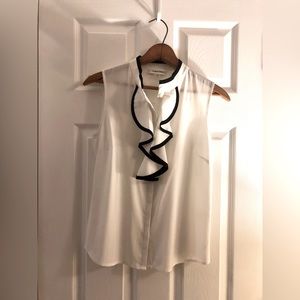 Calvin Klein Ruffle Top, size SP